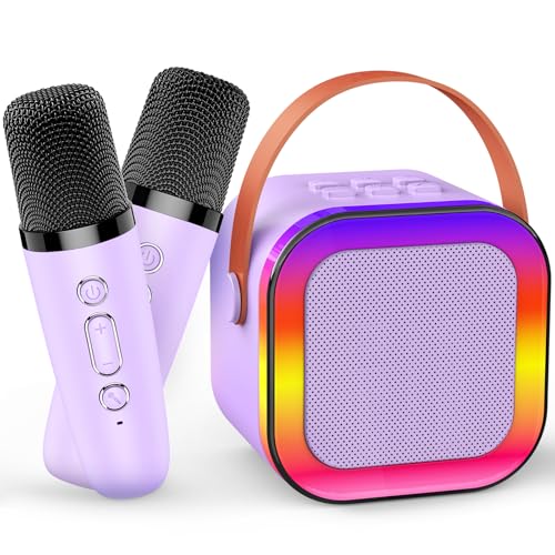 Gralal Karaoke Maschine Kinder, Spielzeug ab 3-12 Jahre Mädchen Mikrofon Kinder Geschenke für Mädchen Karaoke Mikrofon Bluetooth Spielzeug Mädchen 3-12 Jahre von Gralal