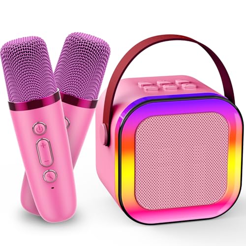 Gralal Mikrofon Kinder, Geschenk Mädchen 3-12 Jahre Mini Mikrofon Bluetooth Spielzeug ab 3-12 Jahre Mädchen Karaoke Mikrofon Kinder Mädchen Geschenke 3-12 Jahre Karaoke Kinder von Gralal