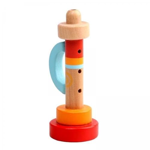 Gralara 2X Baby Bunte Holztrompete Buglet Hooter Horn für Musikkunst von Gralara