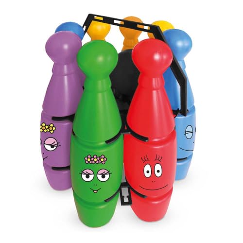 Grandi Giochi BAP39000 Barbapapà Set Birilli mit Ball-BAP39000, Mehrfarbig von Grandi Giochi