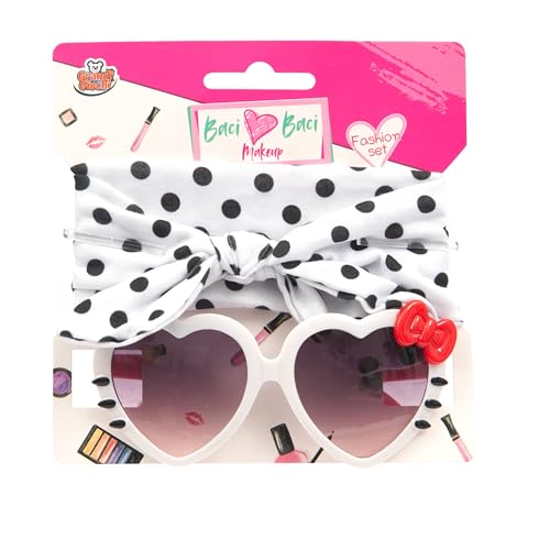 Grandi Giochi Baci Baci – Fashion Set Küsse Küsse Makeup mit Sonnenbrille und Haarband – modischer Look, zufällige Auswahl, für Mädchen ab 3 Jahren von Grandi Giochi