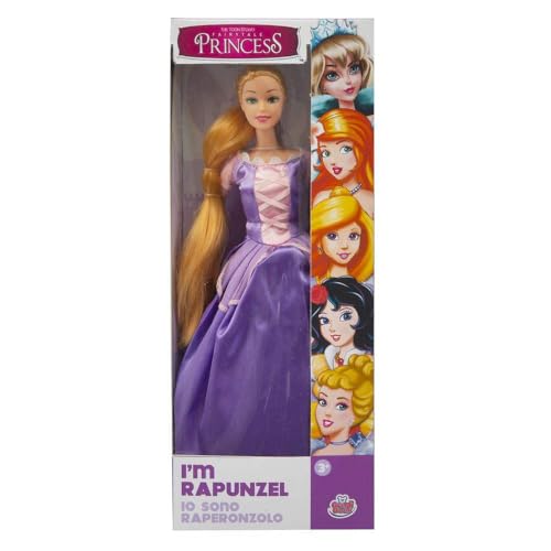 Grandi Giochi GG03003 Princess Rapunzel Puppe, 30 cm von Grandi Giochi