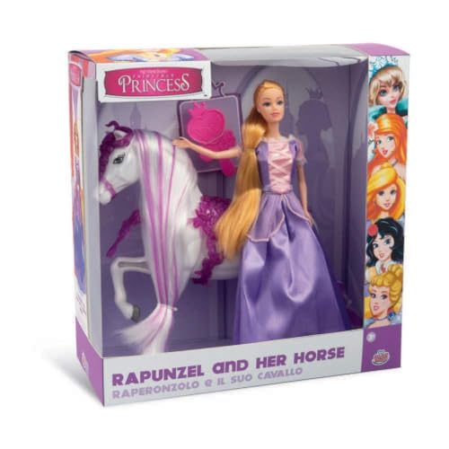 Grandi Giochi GG03023 Prinzessin Rapunkel mit seinem Majestätischen Pferd von Grandi Giochi