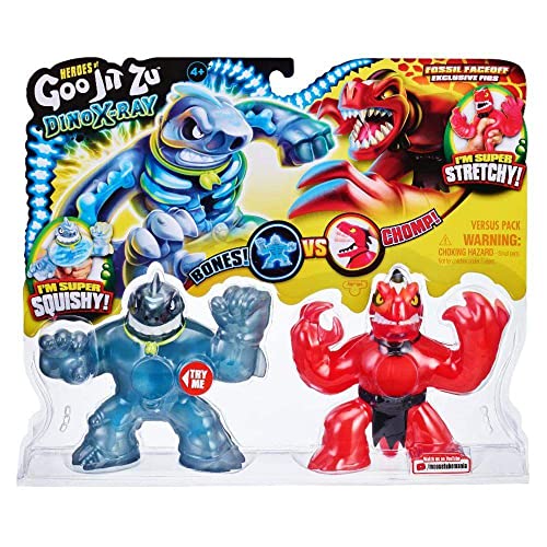 Grandi Giochi - GOO JIT Zu Dino X-Ray Versus Pack Dinosaurier mit Röntgenstrahlen Zwei Figuren im GJT25000 Pack von Grandi Giochi