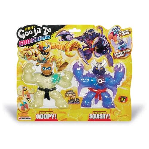 Grandi Giochi - GOO JIT Zu GOO Shifters Doppelpack 7 Verschiedene Figuren mit Quetschkugel zum Aktivieren des Farbwechsels - GJT35000 von Grandi Giochi