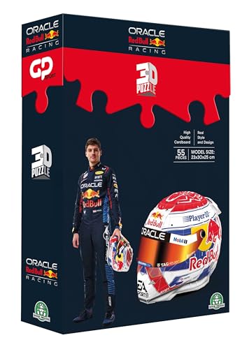 Grandi Giochi GP Sport, 3D-Puzzle, Red Bull-Helm, 55 Teile, REP01, rot von Grandi Giochi