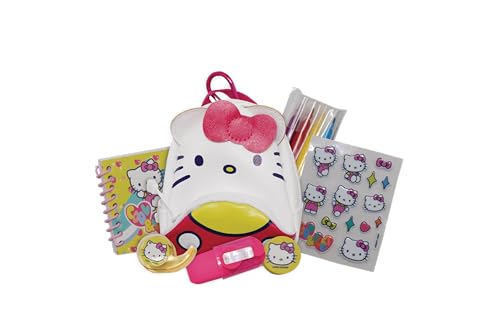 Grandi Giochi Hello Kitty Mini-Rucksack Hello Kitty Art & Craft, 3 Modelle mit Karabinerhaken zum Aufhängen und nicht wählbar, enthält Notizbuch, Aufkleber und andere Acessoren, für Kinder ab 3 Jahren Grandi Giochi Hello Kitty Mini-Rucksack Hello Kitty Art & Craft, 3 Modelle mit Karabinerhaken zum Aufhängen und nicht wählbar, enthält Notizbuch, Aufkleber und andere Acessoren, für Kinder ab 3 Jahren von Grandi Giochi
