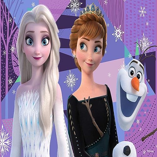 Grandi Giochi PUR01000 Frozen, ELSA, Anna e Olaf Eiskönigin II horizontales Linsenpuzzle mit 200 Teilen und 3D-Effektverpackung-PUR01000 von Grandi Giochi