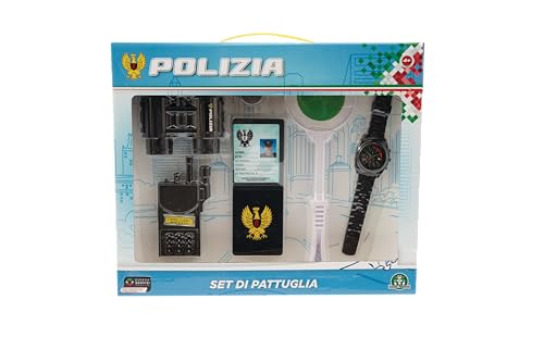 Grandi Giochi - Polizei-Set Small - Offizielles Polizei-Set mit allem notwendigen Zubehör, um EIN echter Polizist zu Werden - PL116000 Grandi Giochi - Polizei-Set Small - Offizielles Polizei-Set mit allem notwendigen Zubehör, um EIN echter Polizist zu Werden - PL116000 von Grandi Giochi