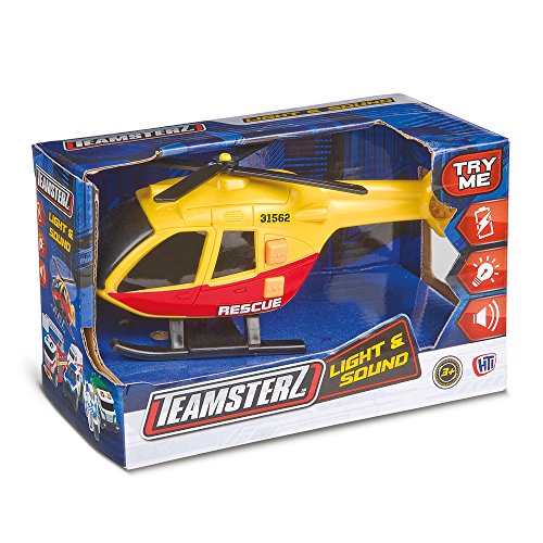 Grandi Spiele GG00977 Helikopter mit Licht und Sound, Mehrfarbig von Grandi Giochi