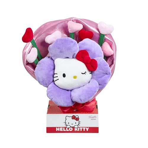 Hello Kitty Flower Bouquet, 28cm Soft Plush Toy, Cute Character Holding Colourful Flowers, Official Licensed Sanrio Merchandise, for Fans, Suitable for Ages 4+ Hello Kitty Flower Bouquet, 28cm Soft Plush Toy, Cute Character Holding Colourful Flowers, Official Licensed Sanrio Merchandise, for Fans, Suitable for Ages 4+ von Hello Kitty