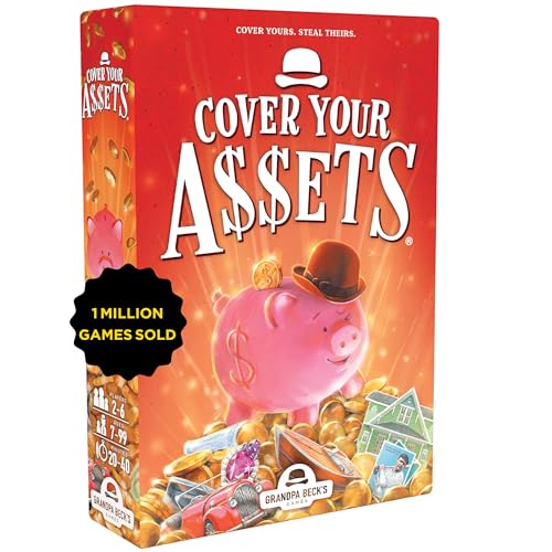 Cover Your Assets | from The Creators of Skull King, Grandpa Beck's Games | Easy to Learn and Outrageously Fun for Kids, Teens, & Adults Alike | 2-6 Players Ages 7+ Cover Your Assets | from The Creators of Skull King, Grandpa Beck's Games | Easy to Learn and Outrageously Fun for Kids, Teens, & Adults Alike | 2-6 Players Ages 7+ von Grandpa Beck's Games