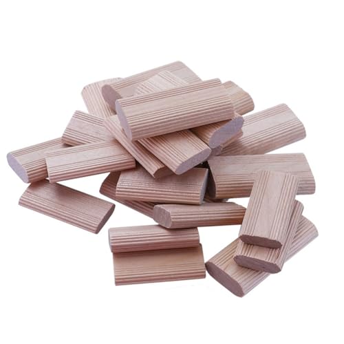 Graootoly Domino-Holzdübelverbinder, Buchenholzdübel, Holzstecker, Holzbearbeitung, Möbel-Spleißverbinder, langlebig, einfache Installation, 100 Stück von Graootoly