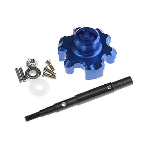 Graootoly Metallgetriebe Cush Drive Gehäuse mit Antriebseingangswelle für 1/5 6S 8S RC Auto Upgrade-Teile, blau von Graootoly