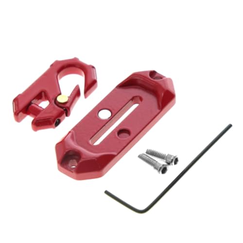 Graootoly Winde Control Mount Plate Metal Winch Hook Recovery Tool Suitable for RC Crawler Car Axail SCX10 TRX4 Parts Accessories Red von Graootoly