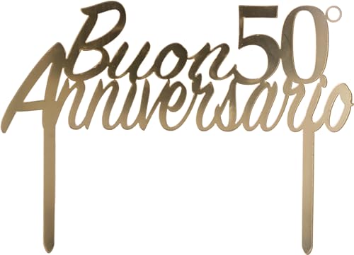 Cake Topper 50th Anniversary Plex von Graziano