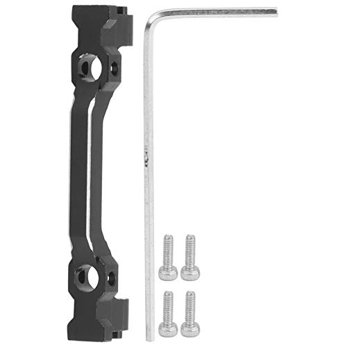 Grcfumo 1-teilige Frontstoßstangenhalterung, RC-Frontstoßstangenhalterung aus schwarzer Aluminiumlegierung, Kfz-Außenzubehör für RC-Autoteile von Grcfumo