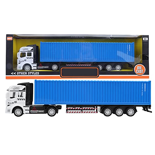 Grcfumo 1:48 Container-LKW-Spielzeug, Legierungs-Container-Automodell, Simulationsauto-Modell für Kinder, Kinderauto-Spielzeugfahrzeug (Container-LKW) von Grcfumo