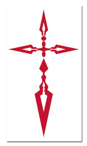 Great Eastern Fate/Zero Kiritsugu Command Seal Temporary Tattoo - Temporärer Tattoo - Rot - Klassisch - Cartoon - Jugendliche, Kind - nicht wasserfest von Great Eastern