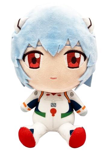 Great Eastern Entertainment Evangelion New Movie - Rei Ayanami sitzender Plüsch, 17,8 cm H von Great Eastern