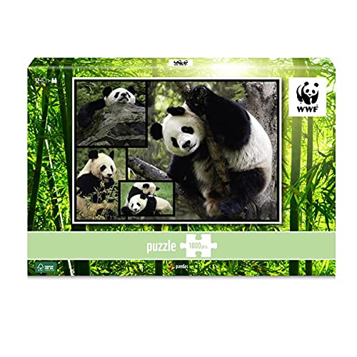 Ambassador World Wildlife Fund 7230062 Pandas, 1000 Teile Puzzle für Erwachsene und Kinder ab 10 Jahren, WWF, Tierpuzzle von Great Gizmos