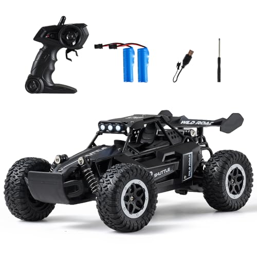 Great-JUNAMT Ferngesteuertes Auto RC-Autos 1:16 Geländewagen Monstertruck LED-Scheinwerfer Outdoor 2WD Offroad Hobby RC 2,4 GHz Auto Spielzeuggeschenk für Kinder Jungen 3 4 5-12 von Great-JUNAMT