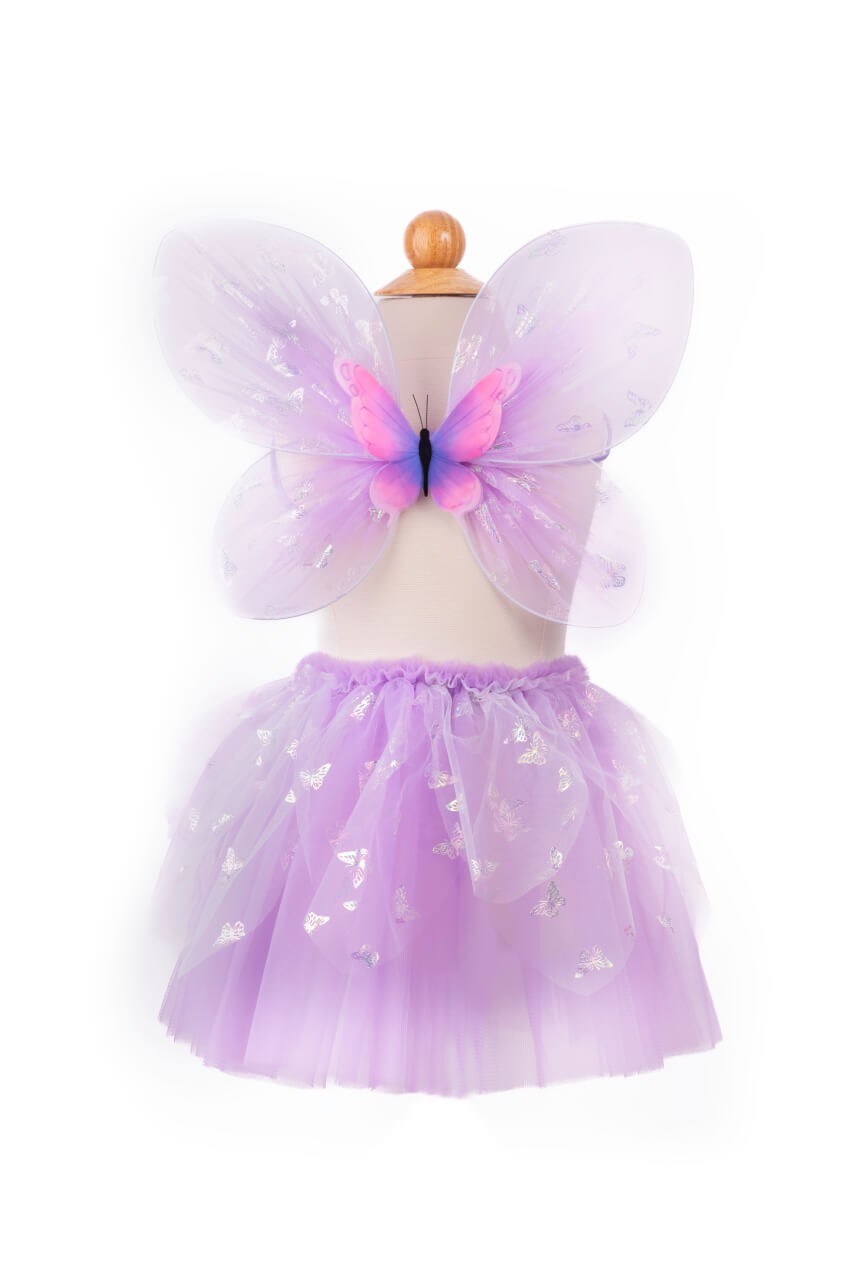 Flutter Butterfly Rock & Wings – Zauberhaftes Feen-Kostüm, Rosa, 4-6 Jahre von Great Pretenders