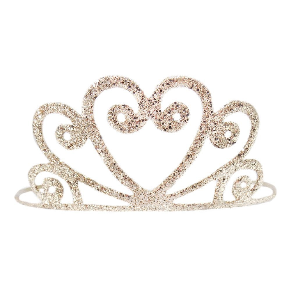 Glitzer-Tiara - Kopfschmuck für Kinder, gold von Great Pretenders