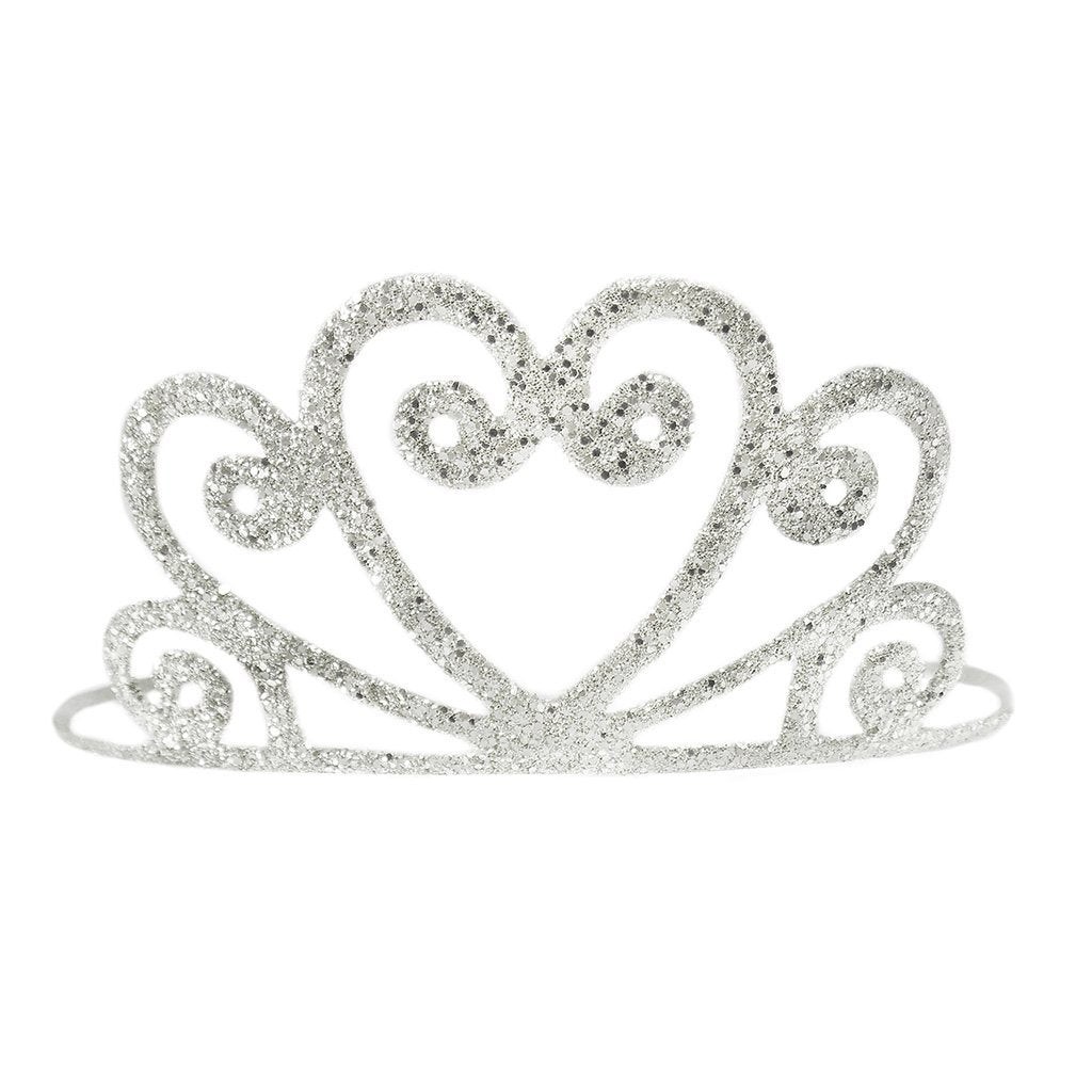 Glitzer-Tiara - Kopfschmuck für Kinder, silber von Great Pretenders