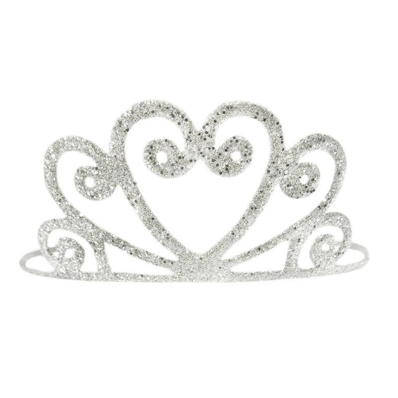 Glitzer-Tiara - Kopfschmuck für Kinder, silber von Great Pretenders