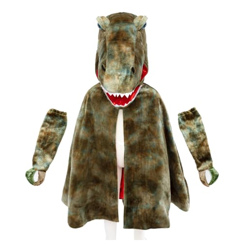 Great Pretenders 56885 Grandasuraus T-Rex Cape W/Schlüssel, Größe US 4-6 Infantil Mützen, Masken und Partyzubehör, bunt, Talla única von Great Pretenders