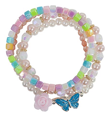 Great Pretenders 84081 Pearly Butterfly Bracelet Set perlen, Mehrfarbig (Mehrfarbig) von Great Pretenders