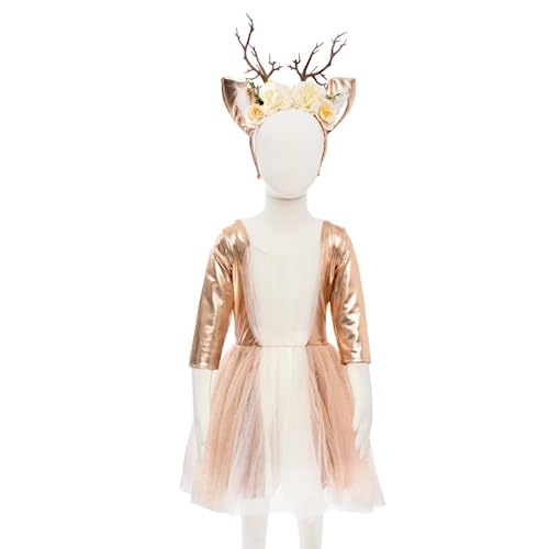 Great Pretenders - Woodland Deer Dress w/HB Size US 5-6 Mützen, Masken und Zubehör für Party, mehrfarbig, einfarbig (31655) von Great Pretenders