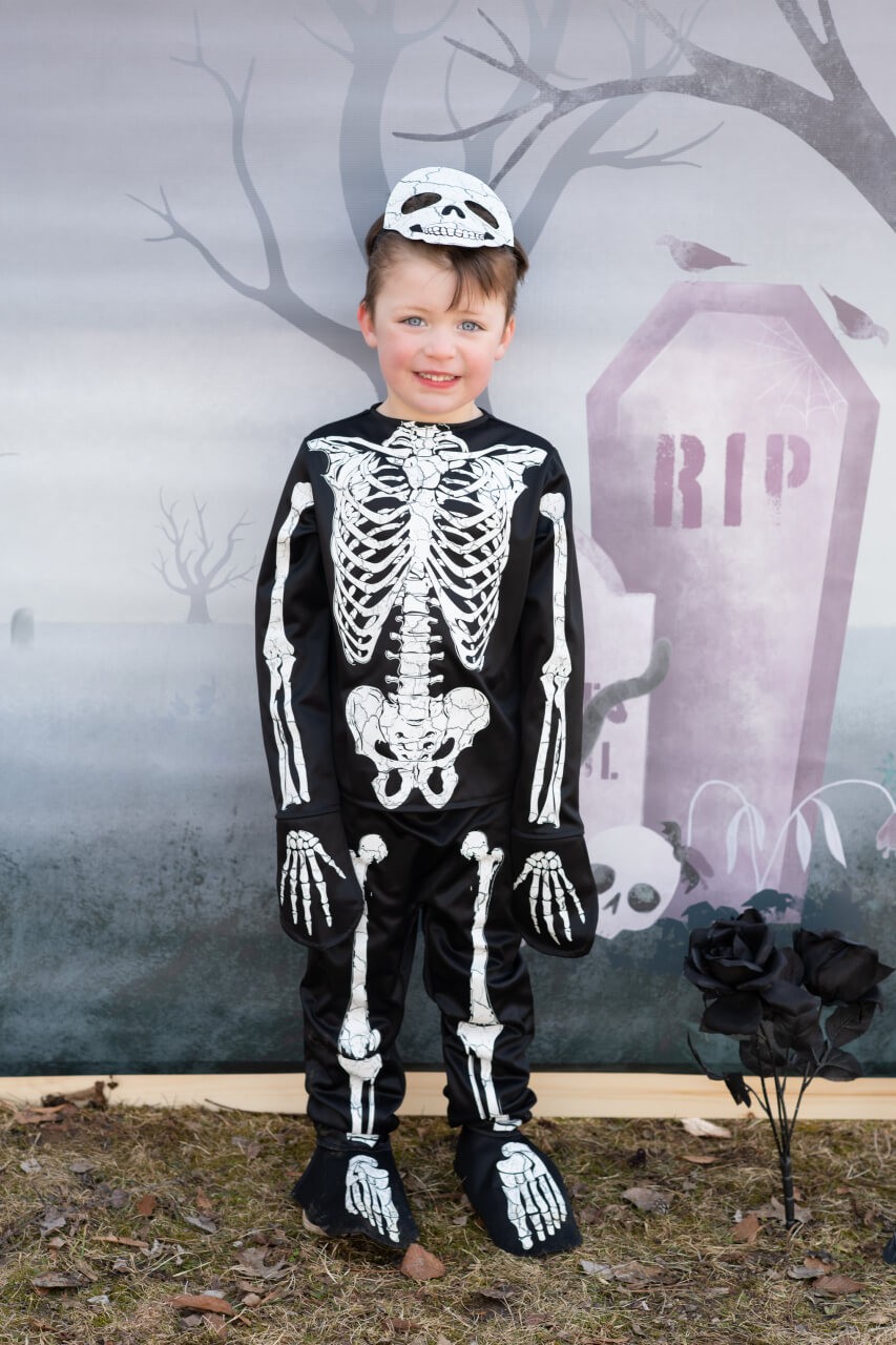 Leuchtendes Skelett-Set – Perfekt für Halloween, für 7-8 Jahre von Great Pretenders