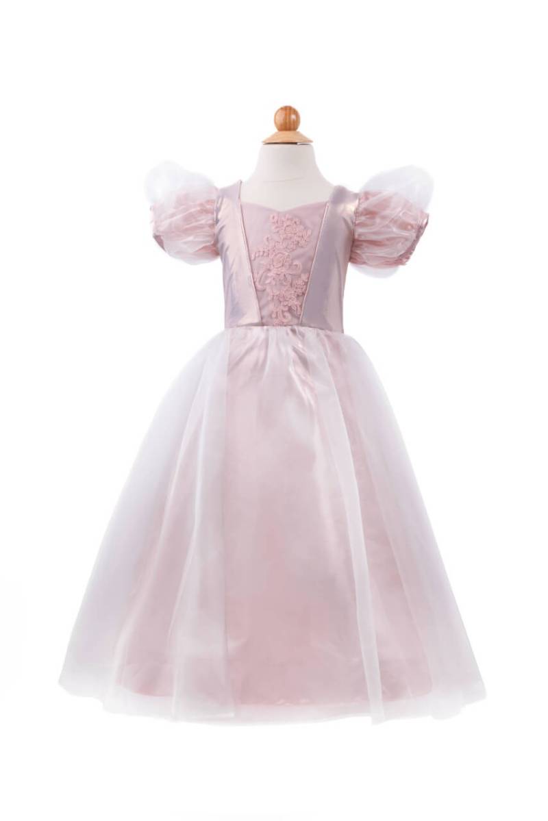 Platin-Prinzessinnenkleid – elegantes Ballkleid für Kinder von 5-6 Jahren von Great Pretenders