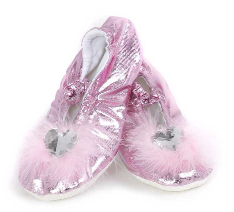 Prinzessinnen Slipper, pink Grösse S (24-25) von Great Pretenders