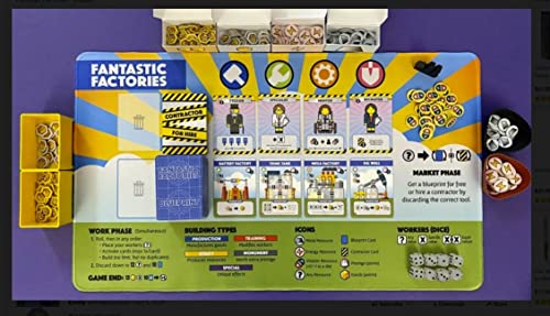 Fantastic Factories: Playmat (Exp.) (engl.) von Deep Water Games