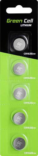 Green Cell Knopfzelle CR 1620 3V 5 St. 70 mAh Lithium CR1620 von Green Cell