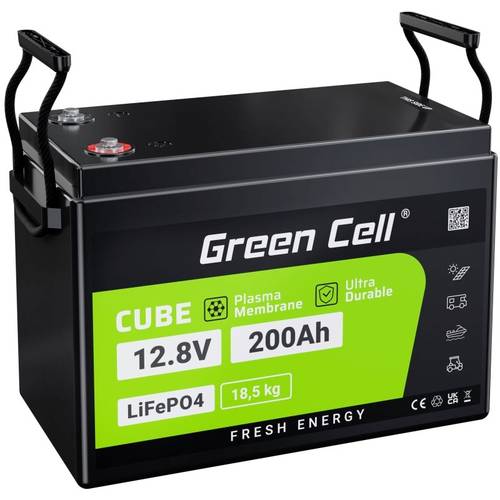 Green Cell GC-CAV04S Spezial-Akku LiFePo-Block LiFePO 4 12.8V 200Ah von Green Cell