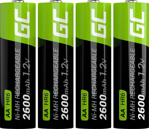 Green Cell HR6 Mignon (AA)-Akku NiMH 2600 mAh 1.2V 4St. von Green Cell