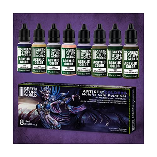 Green Stuff World Metallic Paints Set - Malefic Skin Green Stuff World Metallic Paints Set - Malefic Skin von Green Stuff World