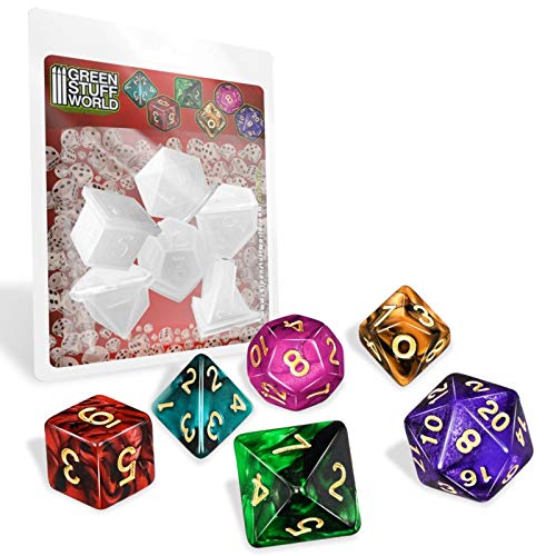 Green Stuff World Silikon Polyhedral Dice Molds x6 von Green Stuff World