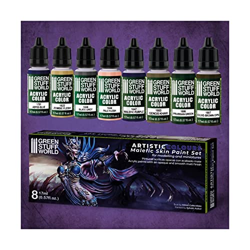 Green Stuff World Metallic Paints Set - Malefic Skin von Green Stuff World