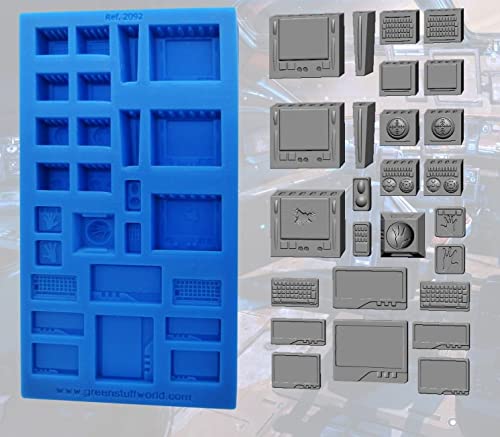 Green Stuff World Silikon Molds - Control Panels von Green Stuff World