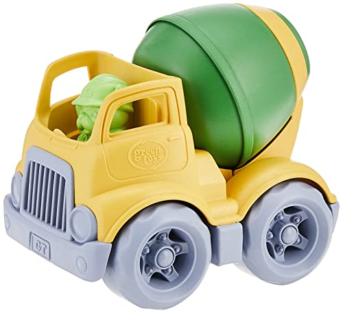 Green Toys 8601263 Betonmischer, Baufahrzeug, Spielfahrzeug für Kinder ab 24 Monaten von Green Toys