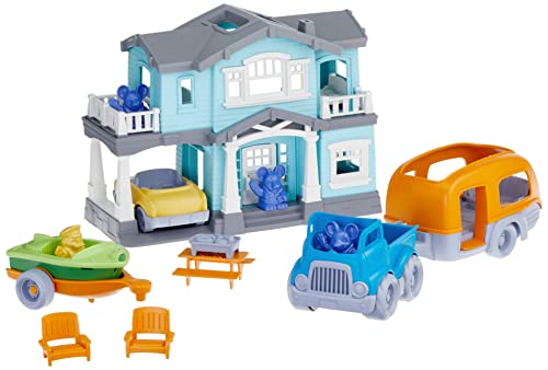 Green Toys GT House Spielset und Wohnmobil-Set – 4C-Bundle von Green Toys