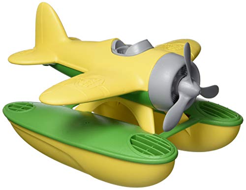 Green Toys Wasserflugzeug, Gelb/Grün CB - Pretend Play, Motorik, Kinder Badespielzeug Schwimmendes Fahrzeug Kein BPA, Phthalate, PVC Spülmaschinenfest, Recycelter Kunststoff, Made in USA von Green Toys