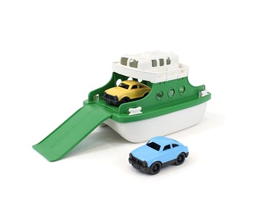 Green Toys 66157 FRBGW-1290 Spielzeugschiff, grün/weiß, 10"X6.6"x6.3" von Green Toys