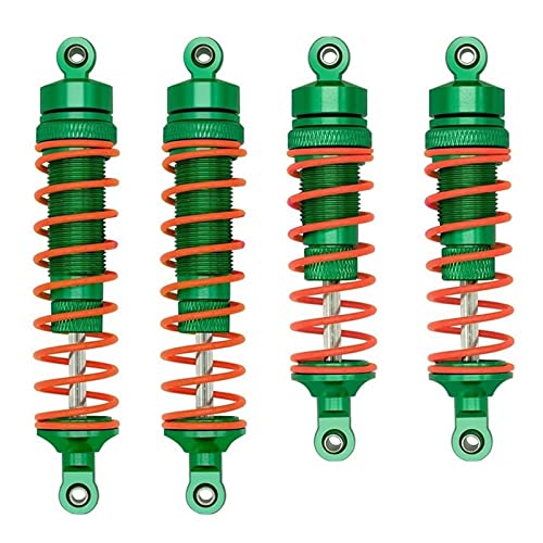 4pcs Metall vorne und hinterer Stoßdämpfer for Traxxas Slash Rustler Stampede Hoss 4x4 VXL 1/10 RC Auto -Upgrade -Teile ( Color : Green ) von Greendhat