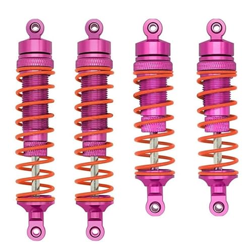 Greendhat 4pcs Metall vorne und hinterer Stoßdämpfer for Traxxas Slash Rustler Stampede Hoss 4x4 VXL 1/10 RC Auto -Upgrade -Teile ( Color : Pink ) von Greendhat